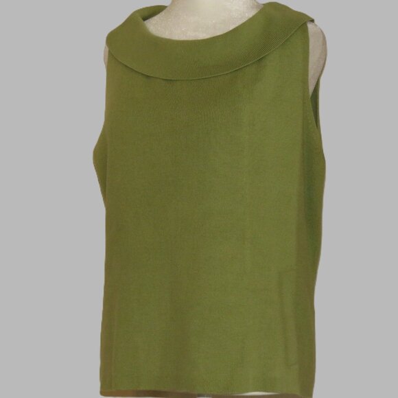 Chistopher & Banks Women's Sleeveless Sweater Blouse Size L (C341) - Picture 4 of 6